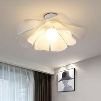 Žiedlapių valgomojo liustra Nordic Modern Model Room Miegamojo meno lubų lempa Ceiling light-33cm-white balta