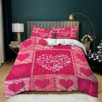 Love Home patalynės komplektas 3D spausdinimas Poros kambario patalynės komplektas AU240 * 270 Super didelė lova, naujai susituokusio kambario antklodė ir pagalvės užvalkalas 2/3 dalių Baby 100x135cm