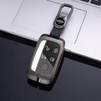 Metalinio cinko automobilio nuotolinio rakto dėklo dangtelis, skirtas Land Rover Range Rover Discovery Evoque Sport Velar Jaguar XE E-Pace priedams For Land Rover juoda