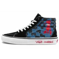 Krooked x Vans Skate Sk8-Hi Natas For Ray Barbee Unisex Sneakers Black VN0A5FCCAPG 36