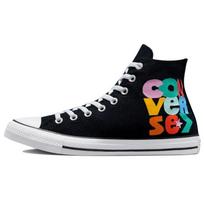 Converse Chuck Taylor All Star High Happy Faces Unisex Sneakers Black White Light-Dew 172864C 36