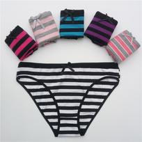 Moteriškos medvilninės kelnaitės Girl Briefs Ms. medvilniniai apatiniai bikini apatiniai sexy Ladies Briefs 6 vnt/komplektas XL balta