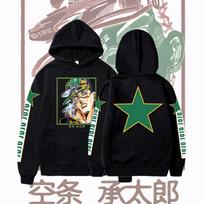 Naujas JOJO's Bizarre Adventure Anime Džemperis Kujo Jotaro Spausdintas Puloveris Japoniškas Harajuk Vyriški Viršutiniai Drabužiai Patogus Gatvės Stilius XXL