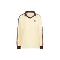 Adidas Originals 3-juostelių satino rankovių marškinėliai moterims Geltoni IT9835 XXS