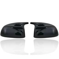 Anglies pluošto/ABS galinio vaizdo veidrodėlių apdangalai BMW X3 G01 X4 G02 X5 G05 X6 G06 X7 G07 2018- M stiliaus ABS blizgus juodas Bright black