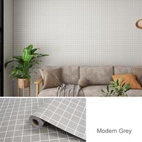 Lipni tapetai Miegamasis Svetainė Neperšlampamas Drėgmei atsparus PVC sienų lipdukas Pasidaryk pats sienų dekoras Namų dekoras 60cm*10m gray