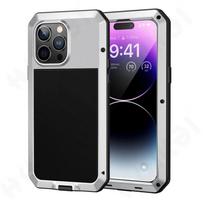 Dėklas, skirtas iPhone 15 14 13 12 11 Pro Max XS XR 8 7 Plus SE Metalinis Heavy Duty 360 viso kūno smūgiams atsparus šarvų apsauginis dangtelis iPhone SE 2022