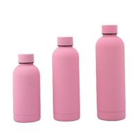 350ML/500ML/750ML Mažo kaklelio termosas Puodelis Nerūdijančio plieno butelis Guminiai dažai Lauko sporto virdulys Dvisienis vandens puodelis 350ml