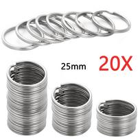 30mm/25mm/20mm Metaliniai raktų žiedai Raktų pakabukų rinkiniai Raktų pakabukai Antikoroziniai raktų žiedai Raktų grandinėlės Automobilio rakto pakabukas Dalijamas