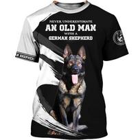 Nekalbėk su manimi, aš kovoju. Vokiečių aviganis 3D spausdinti marškinėliai. Juokingi šunų marškinėliai. Viršutiniai marškinėliai. Unisex. XL