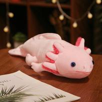 Spalvinga Didelė Axolotl Lėlė Miela Niuto Salamandra pliušinis žaislas Minkštas povandeninis gyvūnas Rožinė Geltona Pilka Mėlyna Gimtadienio dovana vaikams 45cm beige