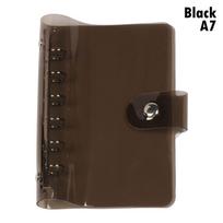 A5 A6 Skaidrus PVC Laisvų lapų sąsiuvinio viršelis aplankas Makaronų spalvos 6 žiedų segtuvas Dienoraštis Žurnalas Planuoklis Mokyklinės kanceliarinės prekės
