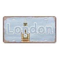 Vintažiniai apskrities sostinės valstybiniai numeriai Metalinės lentelės Retro Amerika Prancūzija Brazilija Metalinis plakatas Vyro urvas Kavinė Baras Publis Sienų dekoras 30x15cm