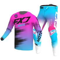 Motocross Jersey & Pant Kits lenktynių kostiumas Racer Gear Set Off-road MX Enduro MOTO Vyriški rinkiniai Moterų kalnų kalnų motociklų kombinacija XXL-38