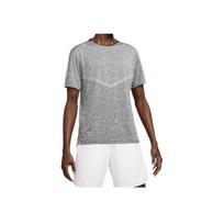 Nike Dri-Fit Rise 365 Kvėpuojantis margintas apvaliu kaklu trumpomis rankovėmis marškinėliai Vyriški viršutiniai drabužiai Pilkas CZ9185-011 M