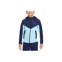 Nike su gobtuvu striukė su užtrauktuku ir spalvotais raidžių printais Vaikų viršutiniai drabužiai Mėlyna FD3285-410 L