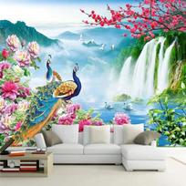 Freska 3D povo kraštovaizdžio tapetai Gamtos peizažas Freska Svetainė Tv Sofa Studijos fono tapetai 200 cm(W) x 140 cm(H)