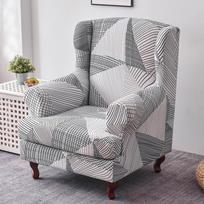 Wingback kėdės užvalkalas 2 vnt. / rinkinys Tamprus sofos užvalkalas Fotelio užvalkalas sofos baldų apsauga, elastingas apačias svetainei 1-seater