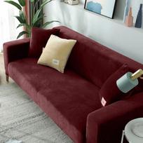 Aksominiai elastiniai sofos užvalkalai 1/2/3/4 sėdynės Tvirtas sofos užvalkalas L formos sofos užvalkalas, apsauginis suolo užvalkalas 1 SEAT (90-140CM)