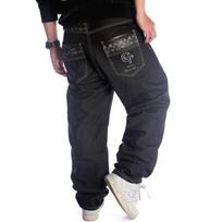 European And American Style Long Pants Loose Casual Plus Fat Plus Plus Plus Size Skateboard Pants Hip-Hop Jeans Men'S Street Dance Clothing 30 juoda