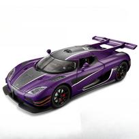 1/24 Sports Car Model Koenigsegg ONE Alloy Diecast Supercar Toy Door Can Open Pull Back Decorative Collection Boy Birthday Gifts violetinė