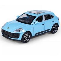 1/32 „Porsche Macan T“ visureigis automobilio modelis, cinko lydinio liejimo imitacinis žaislas su garso šviesos traukimu atgal Rinkti papuošti dovaną berniuko gimtadienio proga mėlyna