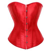 Seksualus moteriškas bustier korsetas Moteriškas viršutinis drabužis Liekninantis korsetas Moteriški vintažiniai nėriniuoti apatiniai Moteriški drabužiai S raudona