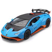 1/24 Lydinio Lamborghini Huracan STO Superautomobilis Metalinis Lietas Automobilio Modelis Transporto Priemonės Atgal Traukiamos Garsas ir Šviesa Vaikams Berniukų Žaislai Dovana Kolekcija mėlyna