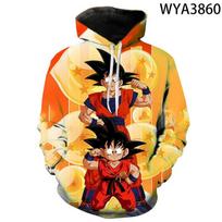 3D New Anime Dragon Ball Digital Hooded Sweatshirt For Men Women Adults And Children's Clothing, The Best Gift Children 100CM