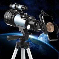 Profesionalus pradinio lygio HD astronominis teleskopas vaikams ir pradedantiesiems, skirtas naudoti esant prastam apšvietimui – nešiojamas lauko žvaigždžių stebėjimui naktinio matymo įranga