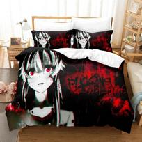 Anime ateities dienoraštis Yuno Gasai patalynės komplektas berniukams, mergaitėms, dvyniai, karalienės, antklodės užvalkalas, pagalvės užvalkalas, lova vaikams suaugusiems namų tekstilė, tekstilė 70x133cm 2pcs