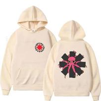 Karštas Išpardavimas Raudoni Aštrūs Paprikos Hoodies Moterims Vyrams Ilgomis Rankovėmis Vilnos Palaidinė Vintažinis Roko Grupės Streetwear Hip Hop Drabužiai L smėlis