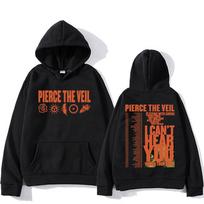 Unisex gatvės stiliaus Pierce The Veil roko grupės džemperiai Aš negirdžiu jūsų Pasaulinis turas 2025 Hip Hop Unisex mada Puloveriai XS