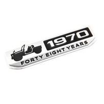 Automobilio logotipas 1970 m. Atminimo ženklas Metalinis 3D lipdukas Suzuki Jimny JB23 JB43 JB64 JB74 2007-2021 Išorės priedai