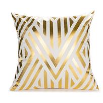 Europietiško stiliaus auksu įspaustas pagalvės užvalkalas: Klasikinis sofos pagalvėlės užvalkalas 45x45cm (without pillow insert)