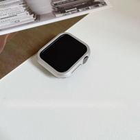 Metalinis rėmelis iš aliuminio lydinio, skirtas Apple Watch S10 - Metalinis pusinis dėklas, atsparus smūgiams, apsauginis dangtelis iWatch 10/9/8/7/6/5/4/3/2/1/SE/Ultra/Ultra2 49mm 49mm 【Ultra/2】 sidabras