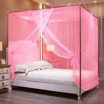 Elegantiškas princesės stiliaus grindų tinklelis nuo uodų dvigulėms lovoms su tvirtu laikikliu ir storu raštu 1.0m x 2.0m Bed