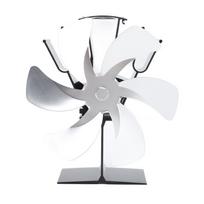 Vertical Stove Fan 6 Blades Thermal Fan Heat Powered Fast Warm Circulation Handle Design Stove Top sidabras