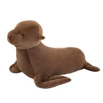 Karštos Didelės Kawaii Ruonio Pliušiniai Žaislai Minkštas Jūros Gyvūnas Mielas Ruonis Įdaryta Lėlė Dovana Miego Pagalvė Naujoviškas Žaislas Vaikams 13CM KEYCHIAN ruda