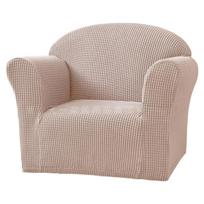 Elastingas vaikiškas sofos užvalkalas - Vienspalvis mini sofos apsaugas Single Set (Sofa Cover Only) kupranugaris