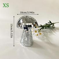 Grybų disko kamuolys - Kūrybiškas interjero dekoravimo ornamentas XS - Diameter 10CM sidabras