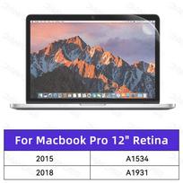 Ekrano apsauga MacBook Air 11.6 Air 13 Air 13.6 Air 15.3 M1 M2 Pro 12 Retina A1534 A1931 Pro 13 Pro 14 Pro 15 Pro 16 HD Minkšta Apsauginė Plėvelė Pro 12 Retina A1534 A1931