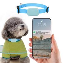 Naminių gyvūnėlių GPS sekimas, be mėnesinio mokesčio, stebėjimo antkaklis realiuoju laiku, APP valdymas šunims ir naminių gyvūnėlių veiklos monitorius One Size mėlyna