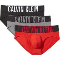 Calvin Klein Spalvotas raidžių žakardo kvėpuojantis apatinių kelnaičių 3 vnt. pakuotė Vyriškos apatinės kelnaitės NB3610-079 L