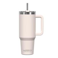30oz 40oz didelės talpos termosas su rankena ir dangteliu, nerūdijančio plieno, dvigubos sienelės, 304 vakuuminis butelis, izoliuotas, biurui ir namams 801-900ml white