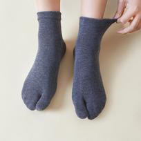 Medvilninės Tabi kojinės Dvi pirštų šlepetės Kojinės Vyriškos Moteriškos Vidpadžio kojinės Hallux Valgus ortopedinės Japoniškos dviejų pirštų kojinės EU 39-44