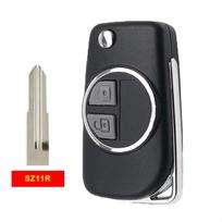 Modifikuotas nuotolinio automobilio rakto korpusas Suzuki Swift Grand SX4 Vitara Alto Ignis Liana Jimny Splash Agila Samurai Vauxhall, nešlifuotu ašmeniu