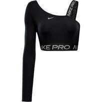 Nike Pro Dri-Fit Shine Comfortable Soft Skin-Friendly Cropped Top Women tops Black FV8101-010 S