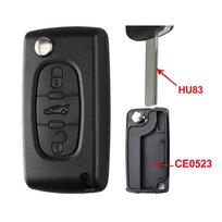 YOCASTY Sulankstomas nuotolinio rakto korpuso dangtelis Citroen C2 C3 C4 C5 C6 Xsara Berlingo, skirtas Peugeot 207 307 308 407 607 807 HU83 VA2 For Citroen