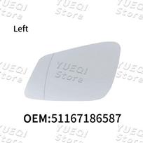 For BMW E60 E61 E63 E64 F01 F02 F07 F10 F12 F13 F18 Wide Angle Heated Rearview Mirror Glass Left /Right 51167186587 51167186588